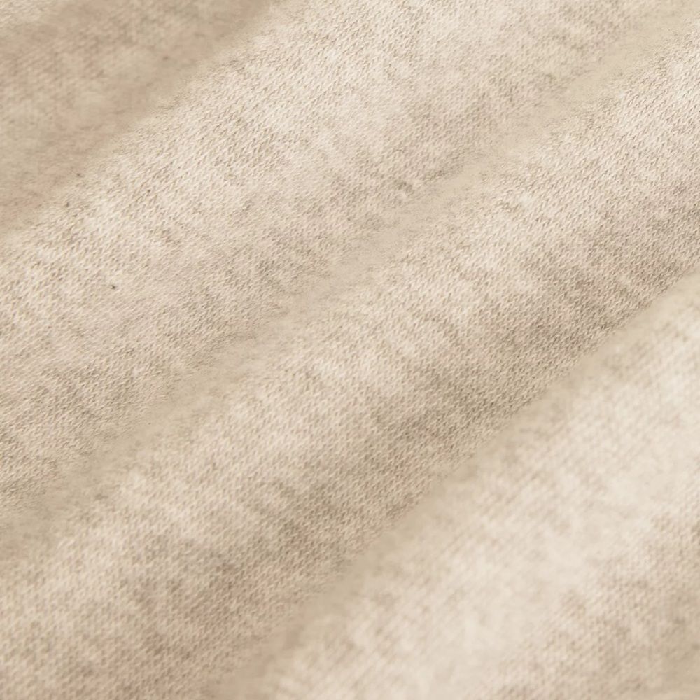 aerie Neutral Ivory Quarter Button Cotton Sherpa Henley Sweatshirt - Picture 7 of 17